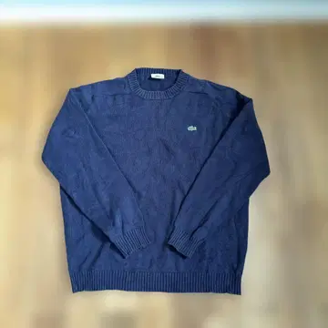 LACOSTE 네이비 크루넥 스웨터