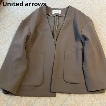 United arrows 부드러운 노카라 자켓