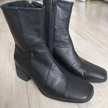 MODE ET JACOMO D'ICI 가죽 부츠 지퍼 24cm