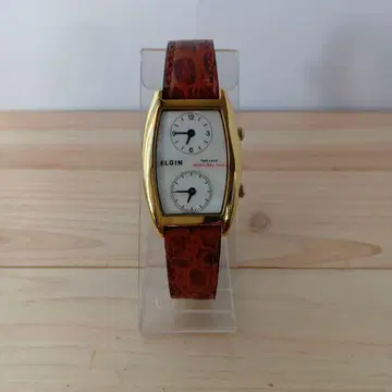 ELGIN 투 페이스 쿼츠 손목시계 SS/GP