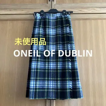 ONEIL OF DUBLIN 체크 무늬 플리츠 스커트
