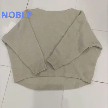 NOBLE 파인 울 돌먼 풀오버 베이지