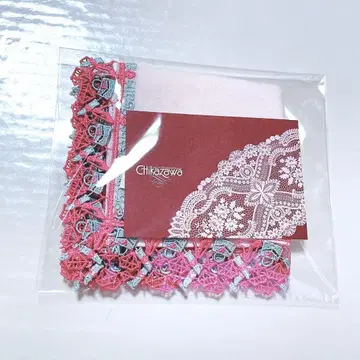 새상품 근택 레이스점 25ans 한정품 핑크 타월 손수건