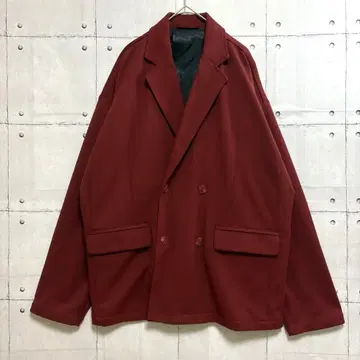 테일러드 자켓 더블 와인 레드 L