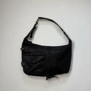 2000s real leather shoulder bag