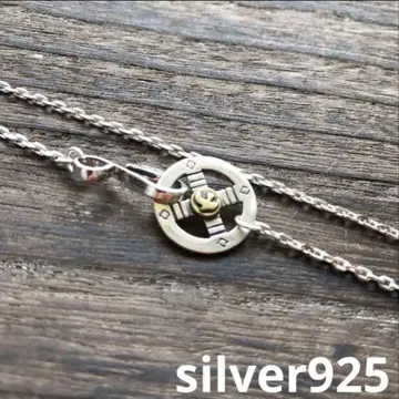 [ silver925 ] 이글 후크 메탈 부착 메디슨 휠 체인