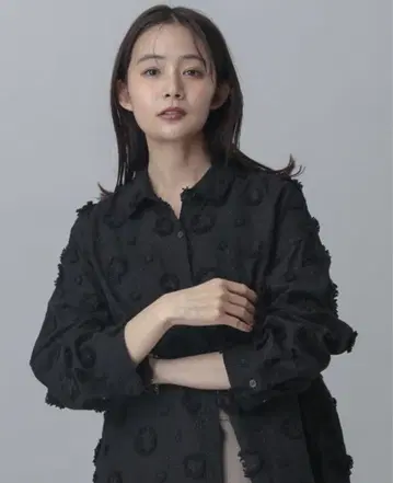 미사용 새상품 도비 셔츠 긴팔 FREE 사이즈 블랙