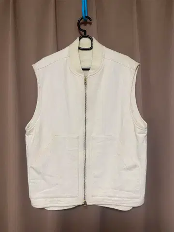 URU TOKYO (우루) 베스트 워크 베스트 집업 베스트 화이트