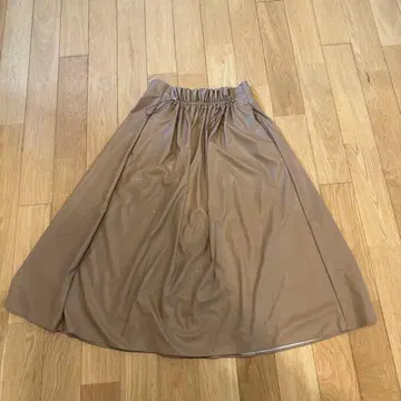 투모로우랜드 Ballsey 브라운 플레어 스커트