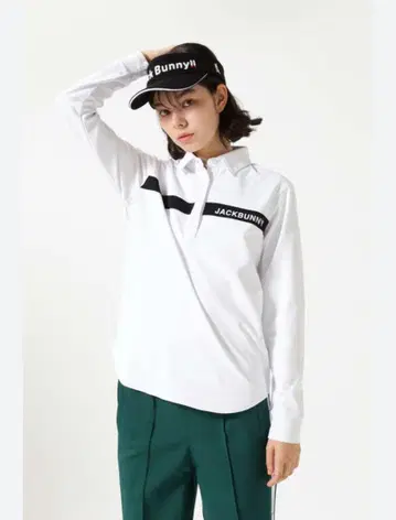 Jack Bunny!! 긴팔 피케 셔츠 골프웨어