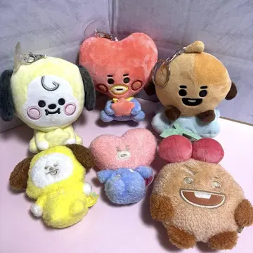 BT21 봉제 인형 마스코트 묶음 판매 6개