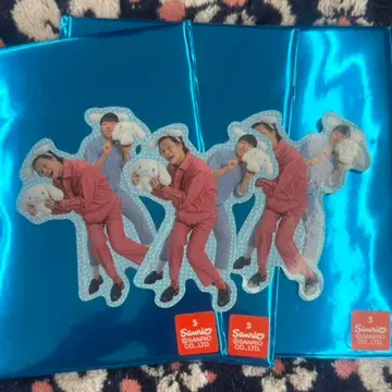 만게키 x 시나모롤 콜라보 후스야 트레이딩 스티커