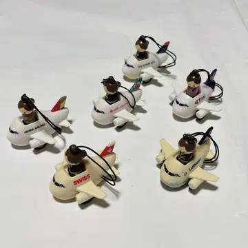 비행기 CA 스트랩 6개 세트 레트로