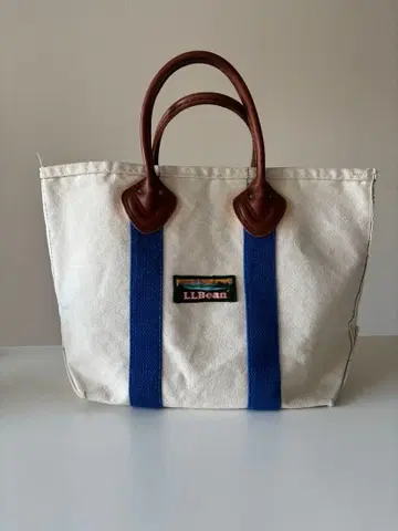 llbean 토트백 80s 가죽 핸들 산택 빈티지