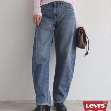 리바이스 SLOBE 별주 BAGGY DAD BARREL 데님 팬츠