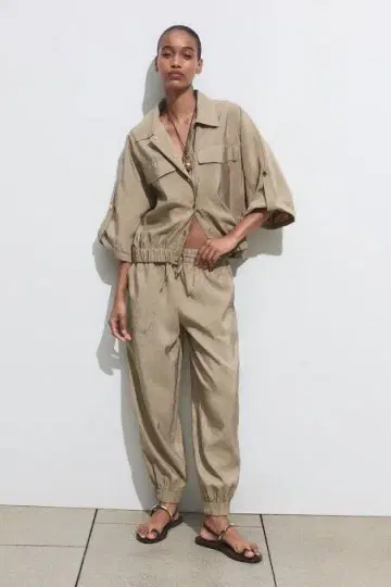 ZARA 셋업 팬츠 셋업 XL ( 13~15호 )