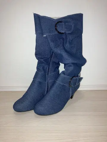 데님 롱 부츠 사이즈 42 26.5cm/27.0cm