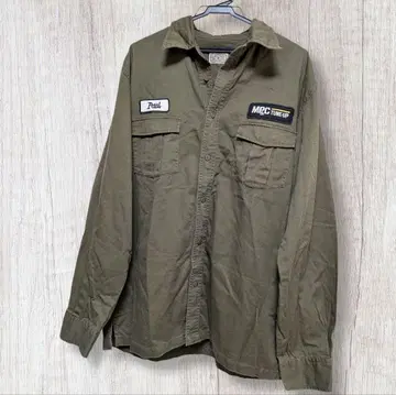 marlong 긴팔 셔츠 올리브 색상
