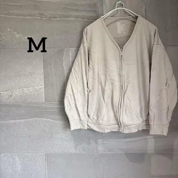 집업 자켓 [ M-L ] 베이지 심플 겉옷