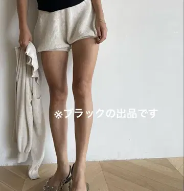 searoomlynn 린넨 콤비 balloon 숏팬츠 블랙