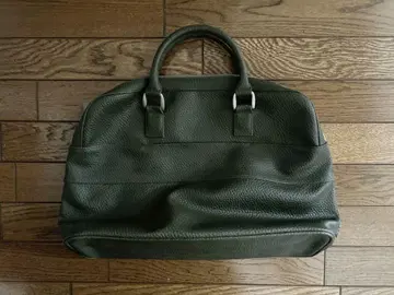 [ 새상품급 ] PaulSmith 카키 올 가죽 주름감 vintage