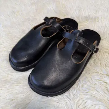 미사용품 FERNAND LEATHER CLOG 블랙 사이즈 7D