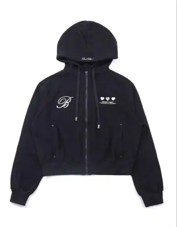 BADBLOOD Classic Logo 집업 후드티 후드 블랙 M