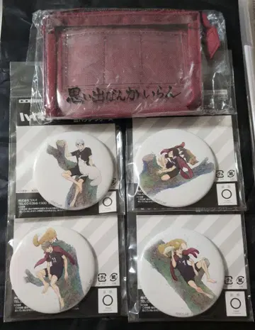 하이큐!! 이나리자키 가로막 미니 파우치 COSPA제 캔뱃지