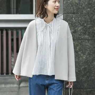 택 포함 새상품 DOORS 던보루 니트 노카라 자켓