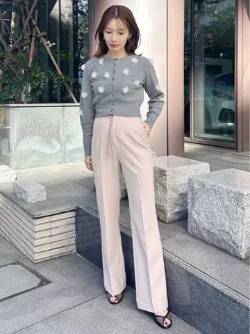 SNIDEL 벨트 포함 세미 플레어 팬츠 사이즈 0