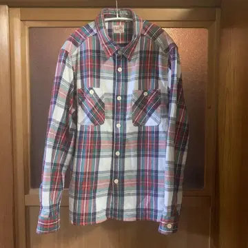 새상품급 휴스턴 Houston 헤비 체크 플란넬 셔츠 XL 사이즈