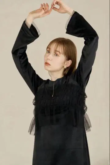 hinari 원피스 튤뷔스티에 set 벨로아 원피스