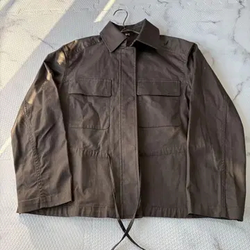 새상품급 유니클로C UNIQLO 코튼 블렌드 드로우 스트링 자켓 S