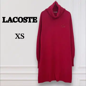 [ LACOSTE 라코스테 ] 니트 원피스 캐시미어 ( XS ) 큐빅