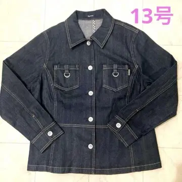 새상품급 아쿠아 스큐텀 aquascutum 데님 자켓 13 XL