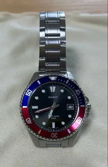 CASIO 펩시 36mm 카시오 손목시계 MDV-10D-1A3VDF