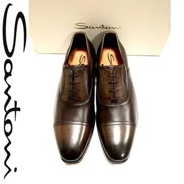 새상품 SANTONI 산토니 고급 184,000엔 파티누 비즈니스 슈즈