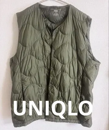 [ UNIQLO ] 유니클로 올리브 그린 퀼팅 다운 베스트