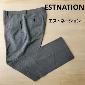 ESTNATION 라이트 그레이 슬랙스 비즈니스 팬츠 남성용 오피스