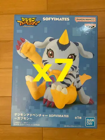 디지몬 어드벤처 SOFVIMATES 가브몬 피규어 7개 세트