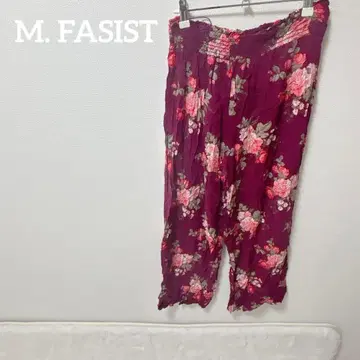 새상품급 M. FASIST [프리] 퍼플 플라워 가우초 팬츠 봄옷