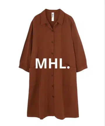 새상품급 MHL. DRY COTTON LINEN 원피스 사이즈 II