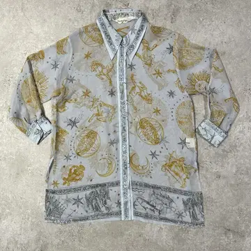 프라이빗 라벨 스카프 패턴 셔츠 빈티지