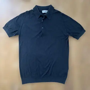 JOHN SMEDLEY 네이비 피케 셔츠