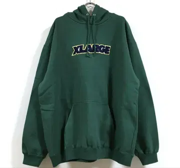 XLARGE 그린 로고 자수 후드티 L 사이즈