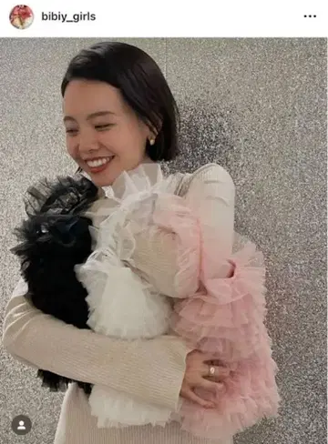 bibiy CAMILLE BAG 튤백 레이스 핑크