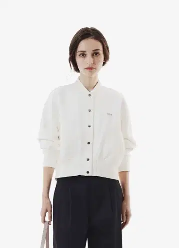 LACOSTE MA-1 블루종 화이트 36-M