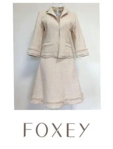 FOXEY 폭시 자켓 & 스커트 셋업 수트 38