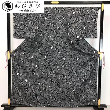 코몬 총 시보리 카노코 꽃무늬 블랙 컬러 K-4494