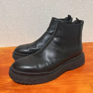 자라 사이드 고어 부츠 블랙 26cm 부츠 가죽